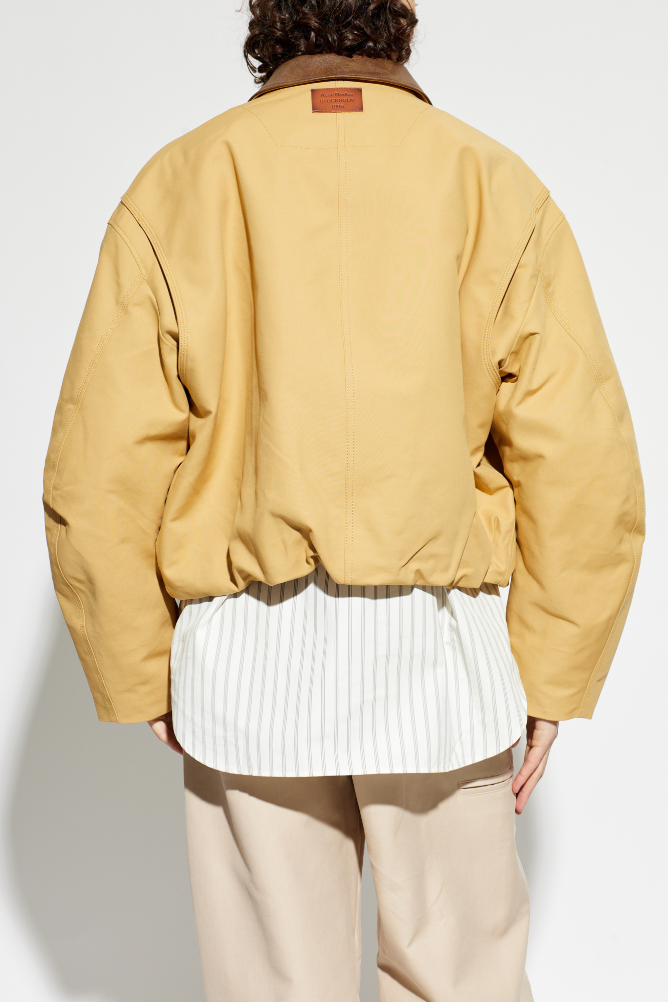 Acne Studios Insulated jacket with leather collar | Men's | Vitkac